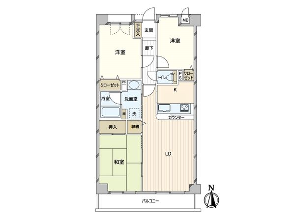 ダイアパレス北綾瀬Ⅱ 間取図(平面図)