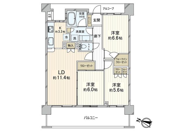 グリーンティエラ柴又 間取図(平面図)