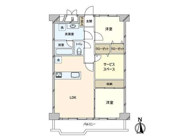 ボナハイツ中川 A棟 間取図(平面図) ボナハイツ中川 A棟 間取図(平面図)