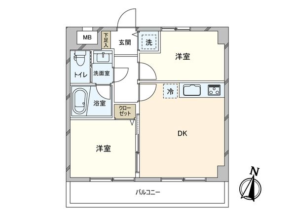 ペルレ五反野 間取図(平面図) ペルレ五反野 間取図(平面図)