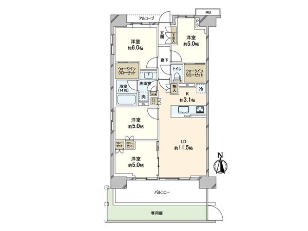 シティタワー金町 レジデンス棟 間取図(平面図) シティタワー金町 レジデンス棟 間取図(平面図)