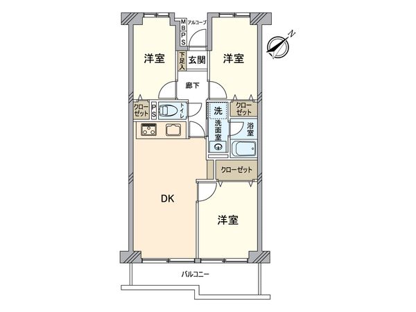 ガーデンプラザ柴又壱番館 間取図(平面図) ガーデンプラザ柴又壱番館 間取図(平面図)