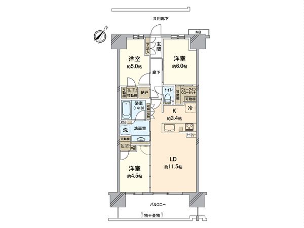 バウス金町 間取図(平面図) バウス金町 間取図(平面図)