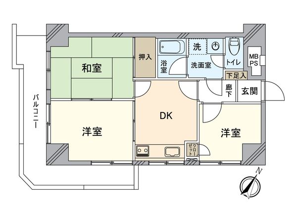 ライオンズマンション金町第2 間取図(平面図) ライオンズマンション金町第2 間取図(平面図)