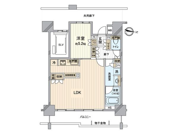 オープンレジデンシア亀有 間取図(平面図)