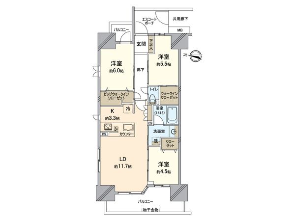 間取図(平面図)