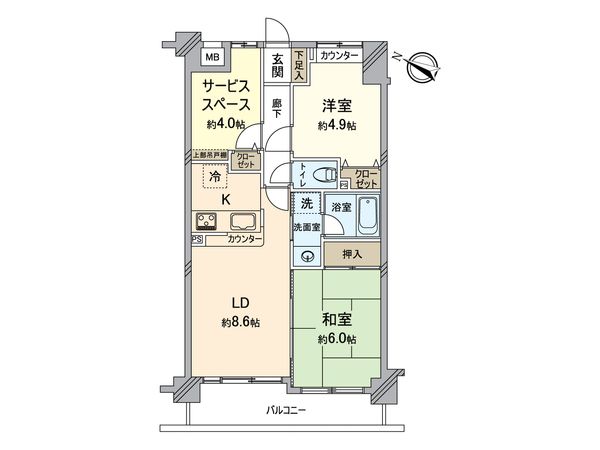 ナイスアーバン亀有さくら通り 間取図(平面図)