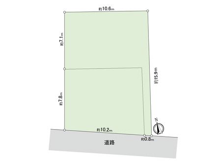 江戸川5丁目土地 地形図