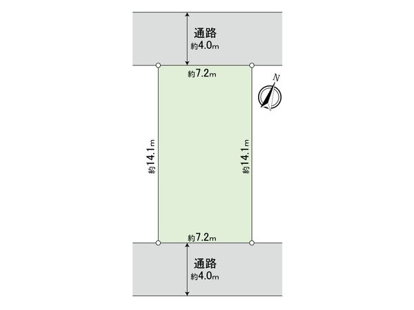 西瑞江3丁目土地 区画図 西瑞江3丁目土地 区画図