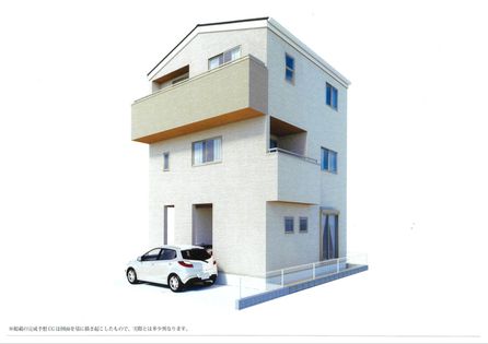 中葛西2丁目新築戸建 外観パース図