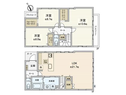 一之江2丁目新築戸建 間取図(平面図)