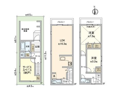 一之江4丁目新築戸建 間取図(平面図)