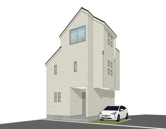 春江町5丁目 新築戸建 外観パース図