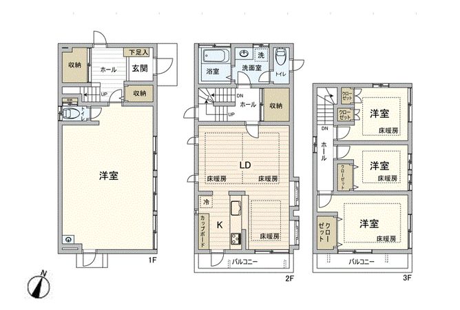 南篠崎町五丁目 戸建 間取図(平面図) 南篠崎町五丁目 戸建 間取図(平面図)