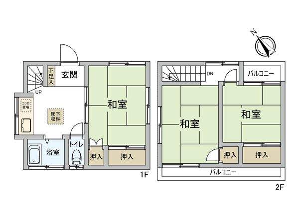 西葛西3丁目戸建 間取図(平面図)