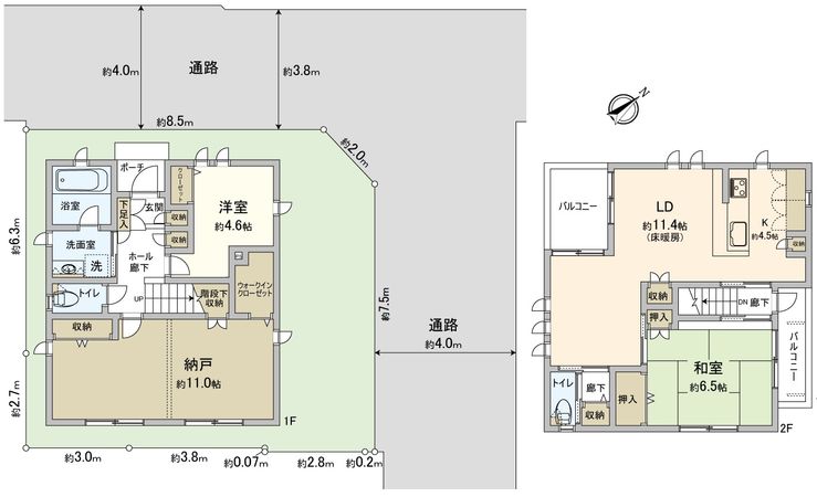 江戸川1丁目戸建 間取図(平面図) 江戸川1丁目戸建 間取図(平面図)