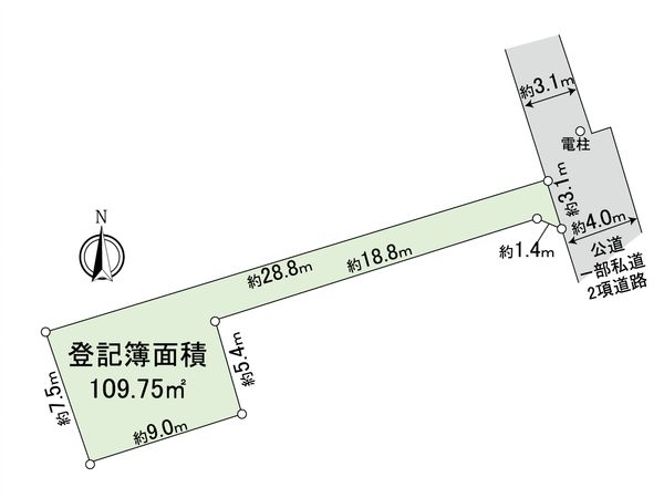 西瑞江3丁目戸建 区画図 西瑞江3丁目戸建 区画図