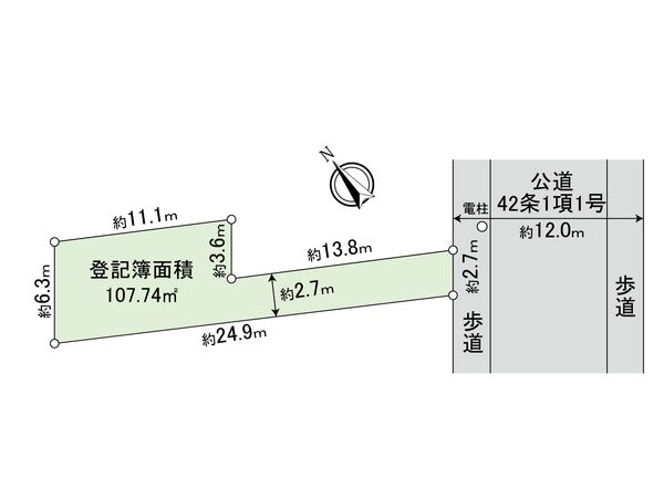 北葛西4丁目戸建 区画図 北葛西4丁目戸建 区画図
