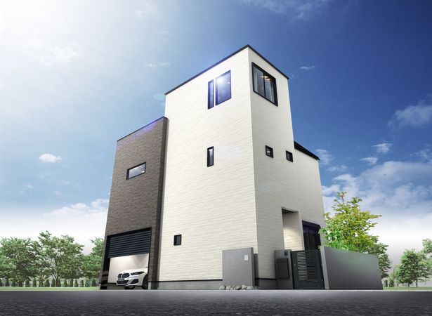 西瑞江3丁目新築一戸建 外観パース図 西瑞江3丁目新築一戸建 外観パース図