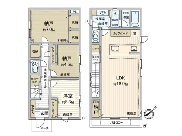 宇喜田町 戸建 間取図(平面図) 宇喜田町 戸建 間取図(平面図)