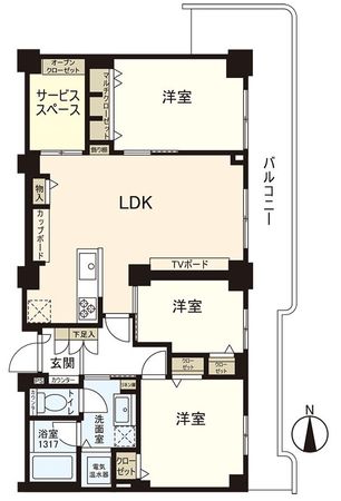清新北ハイツ 間取図(平面図) 清新北ハイツ 間取図(平面図)