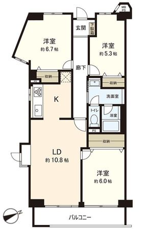 ガーデンプラザ船堀 間取図(平面図) 間取図(平面図)