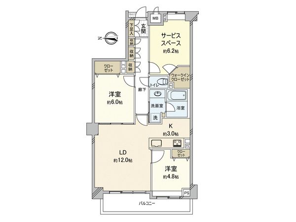 クレストフォルム南葛西 間取図(平面図) クレストフォルム南葛西 間取図(平面図)