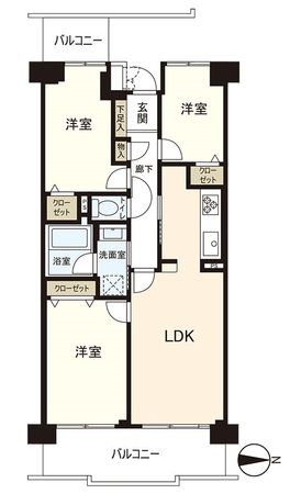 リノア西葛西 間取図(平面図) リノア西葛西 間取図(平面図)