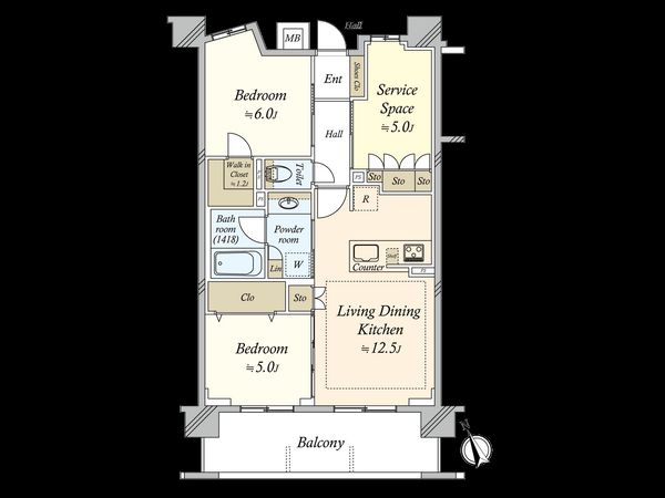 ヴェレーナ船堀 間取図(平面図) ヴェレーナ船堀 間取図(平面図)