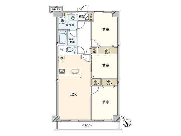 コンドミニアム葛西 間取図(平面図) 間取図(平面図)