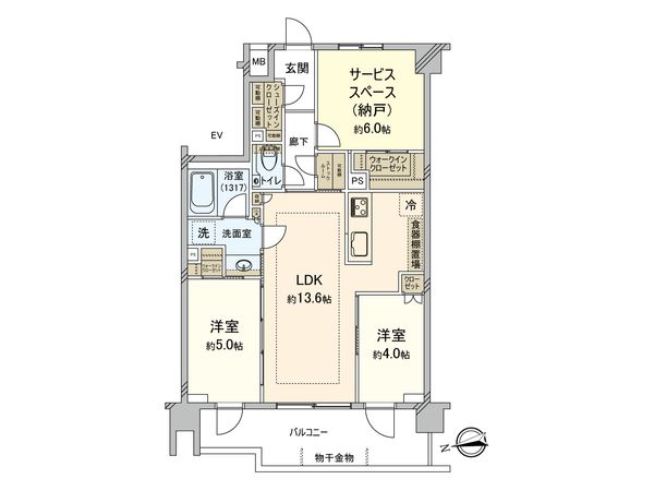 プレシス葛西プロスタイル 間取図(平面図) 間取図(平面図)