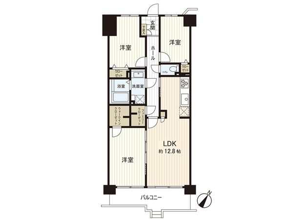 コスモ一之江 間取図(平面図)