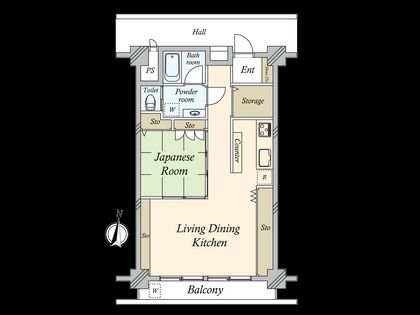 松江マンション 間取図(平面図)