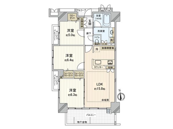 グリーンホームズステーシア 間取図(平面図) グリーンホームズステーシア 間取図(平面図)