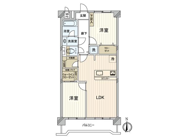 中銀新葛西マンシオン 間取図(平面図)