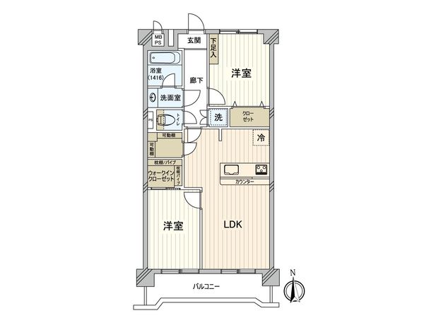 中銀新葛西マンシオン 間取図(平面図)