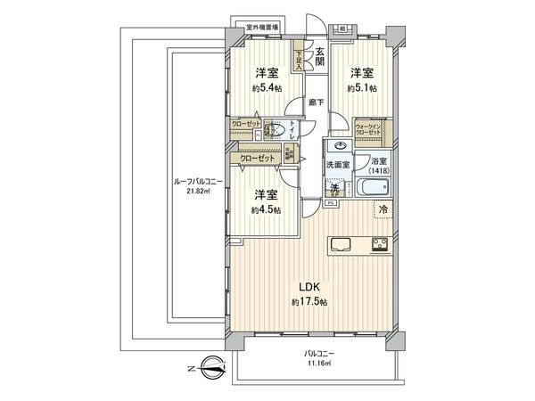 ライオンズマンション東葛西 壱番館 間取図(平面図) 間取図(平面図)
