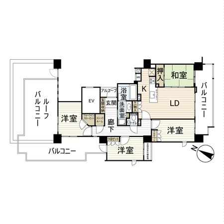 レクセルプラザ篠崎 間取図(平面図)