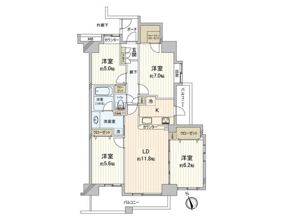 オーベル船堀 間取図(平面図) オーベル船堀 間取図(平面図)