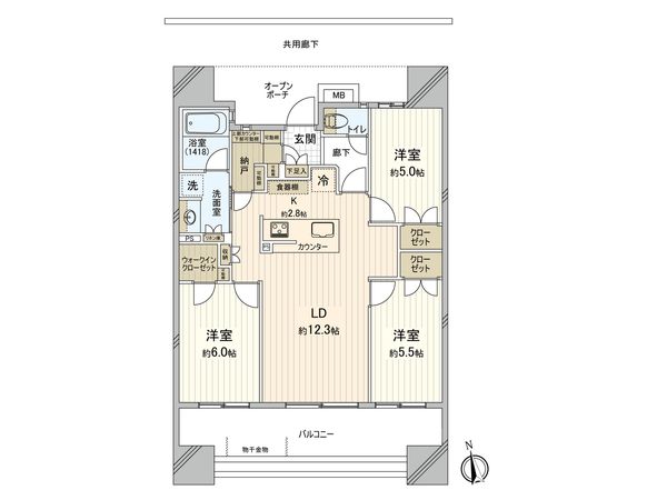 ソルフィエスタラプレ 間取り図