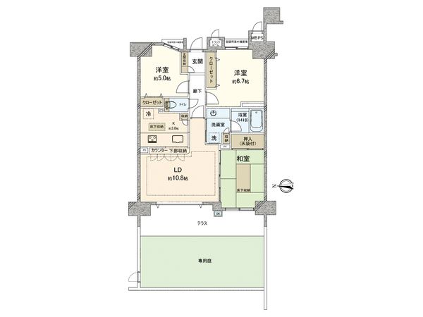 ライオンズガーデン西葛西マリーナ弐番館 間取図(平面図) ライオンズガーデン西葛西マリーナ弐番館 間取図(平面図)