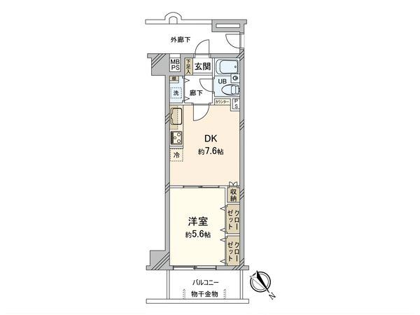 エクセル西葛西 間取図(平面図)
