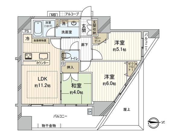 グリーンホームズ葛西南レジデンス 間取図(平面図) グリーンホームズ葛西南レジデンス 間取図(平面図)