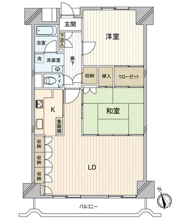 葛西パークサイドハイツ 間取図(平面図) 葛西パークサイドハイツ 間取図(平面図)