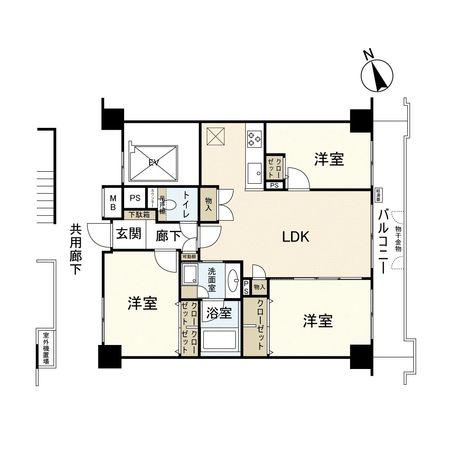 ナイスアーバン東小松川南公園 間取図(平面図)