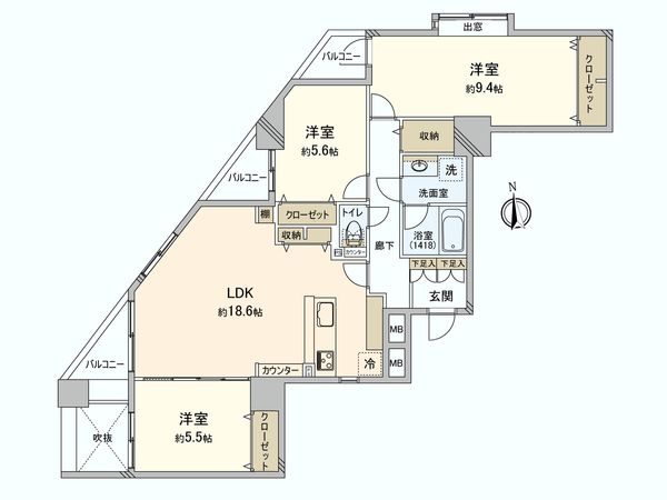 モアクレスト南葛西 間取図(平面図) モアクレスト南葛西 間取図(平面図)