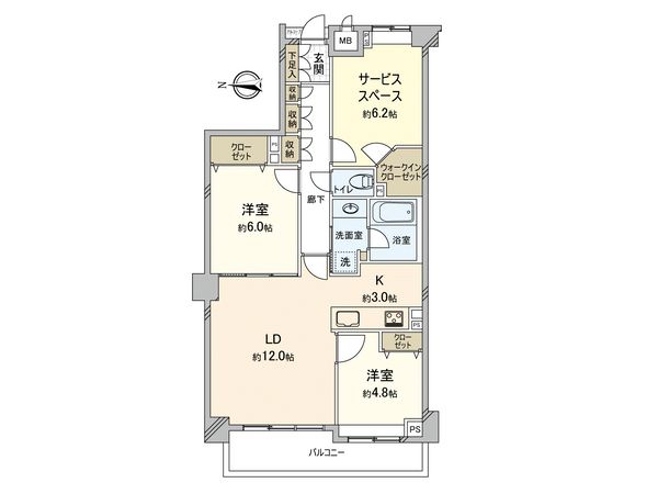クレストフォルム南葛西 間取図(平面図) クレストフォルム南葛西 間取図(平面図)
