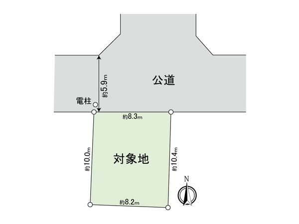 柴又1丁目土地 区画図