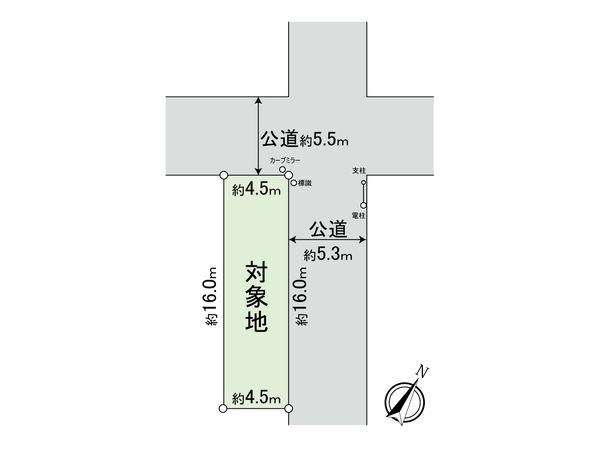 江東区東陽1丁目 古家付土地 区画図