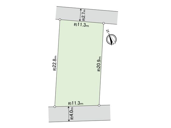 市川市宮久保2丁目 土地 区画図 市川市宮久保2丁目 土地 区画図